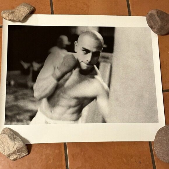 Photograph Silver Gelatin Print Janine Gordon Signed 20x24" B/W Boxing Gleasons - Picture 5 of 6